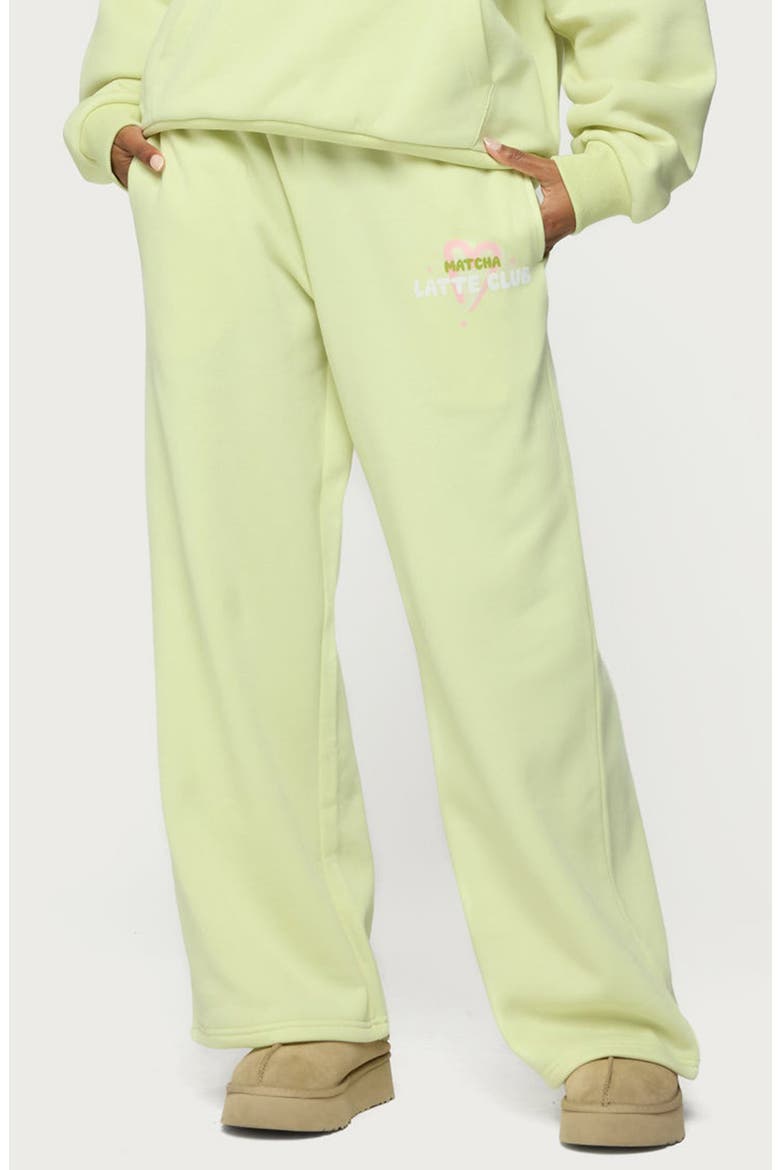 Match Lover Straight Lrg Sweatpants, Main, color, GREEN