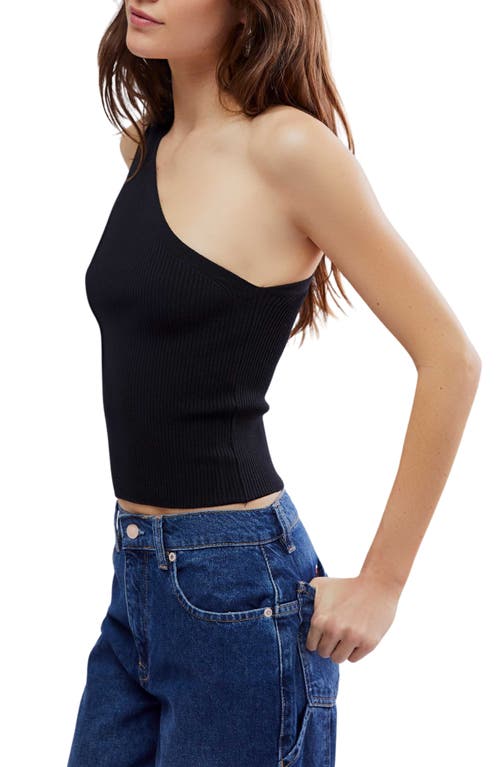 Free People Good Taste One-shoulder Rib Crop Top