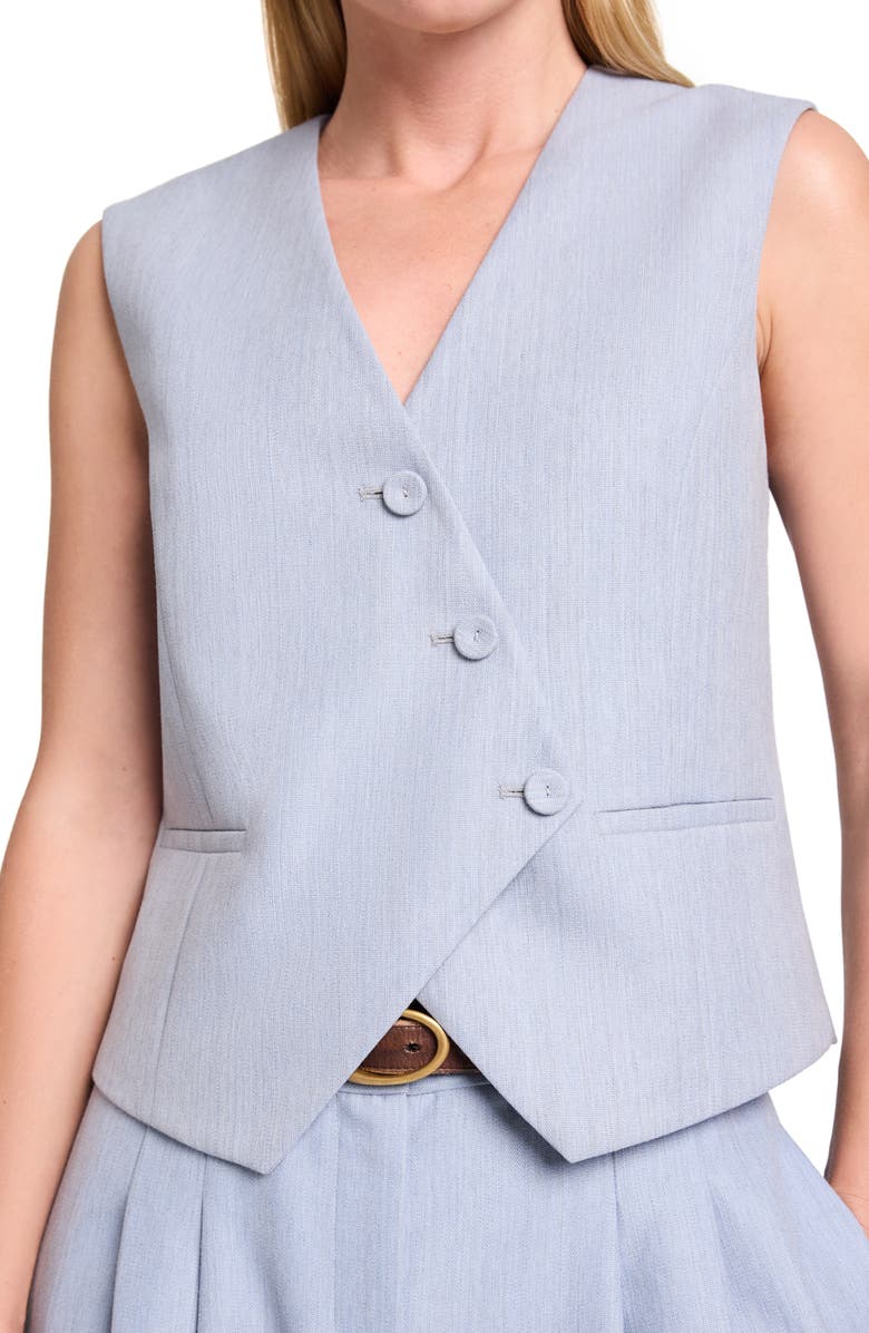 TWP Tyler Wool Vest, Alternate, color, Halogen Blue