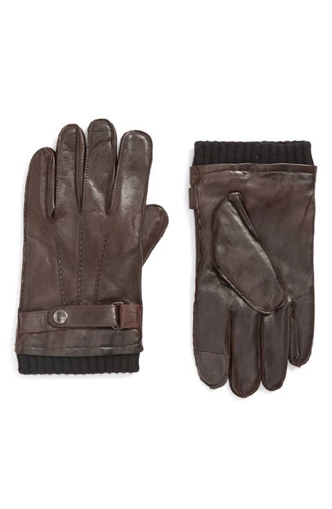 Belted Leather Gloves