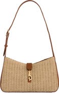 Rebecca Minkoff Small Megan Woven Straw & Leather Shoulder Bag