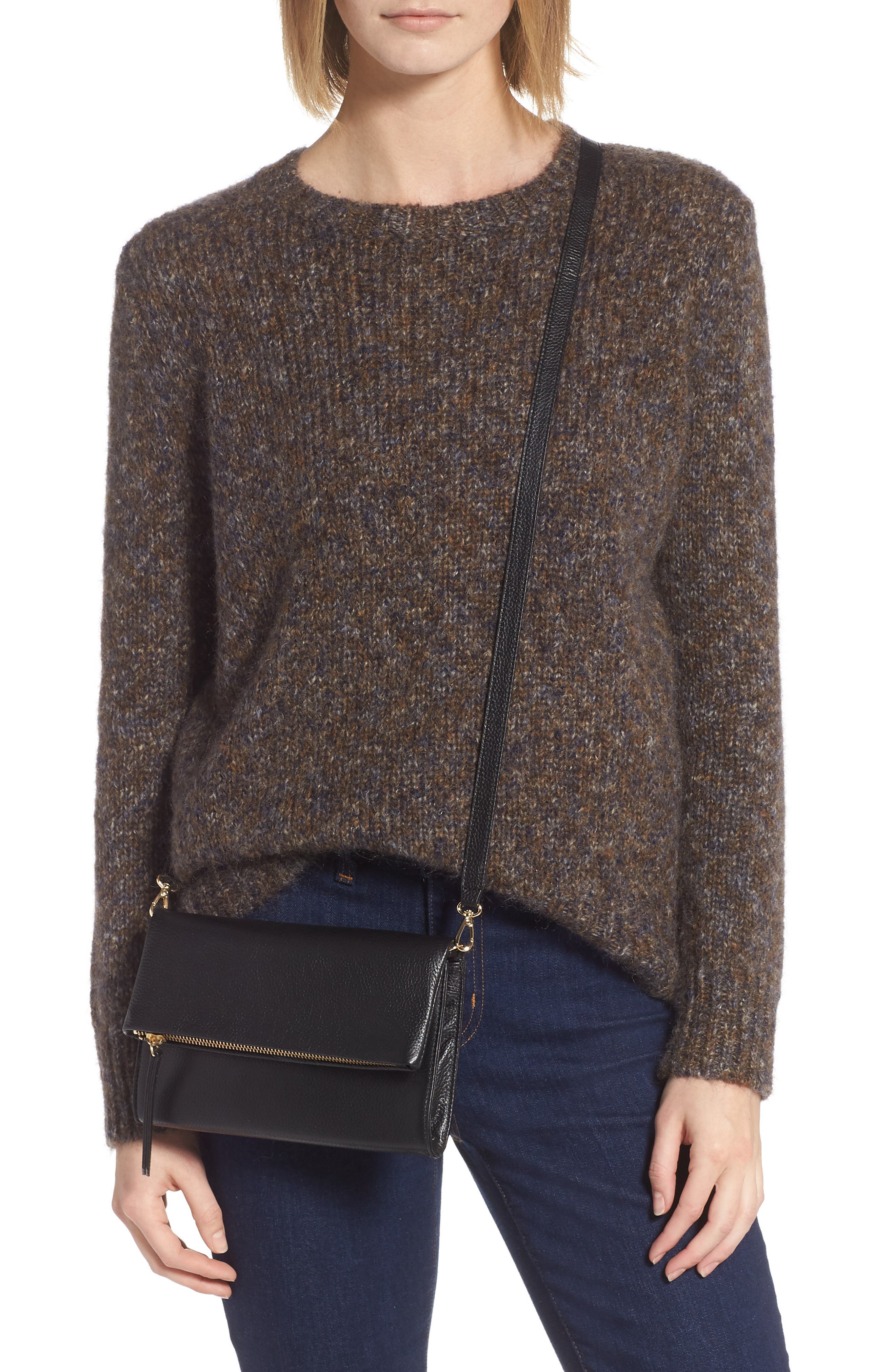 Nordstrom Eleanor Leather Crossbody Bag, Alternate, color, 