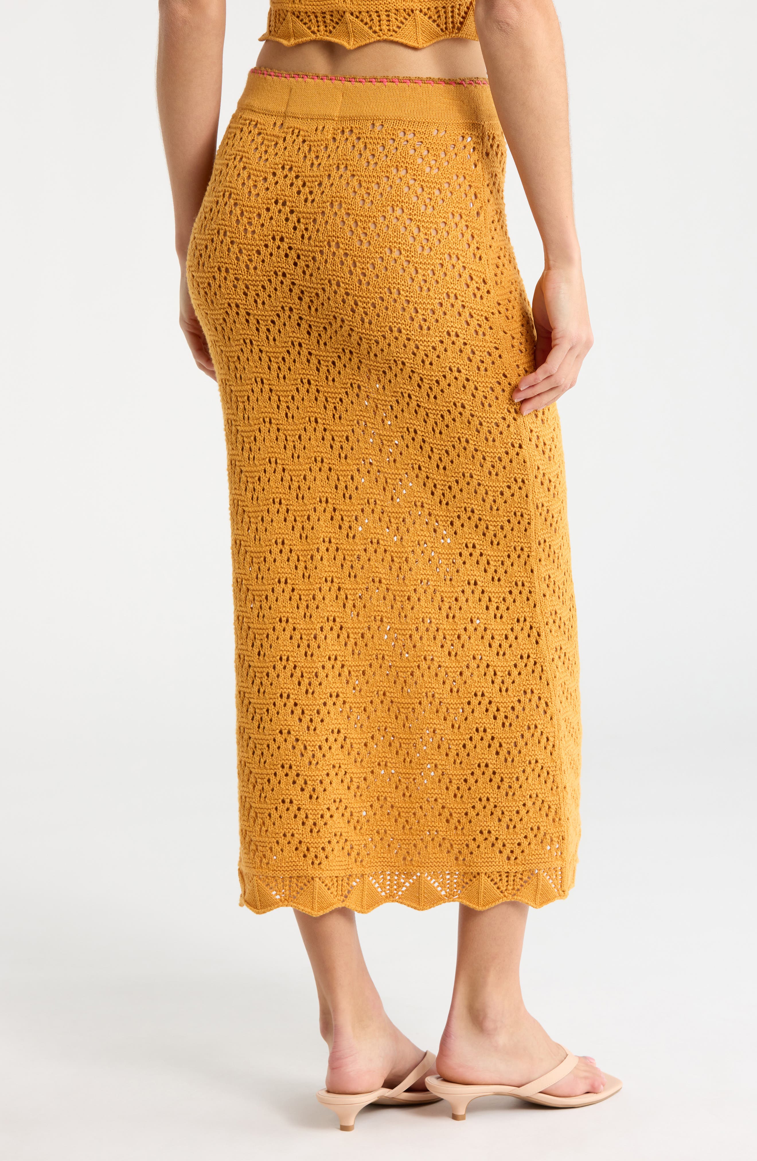 The Open Knit Midi Skirt - image 2