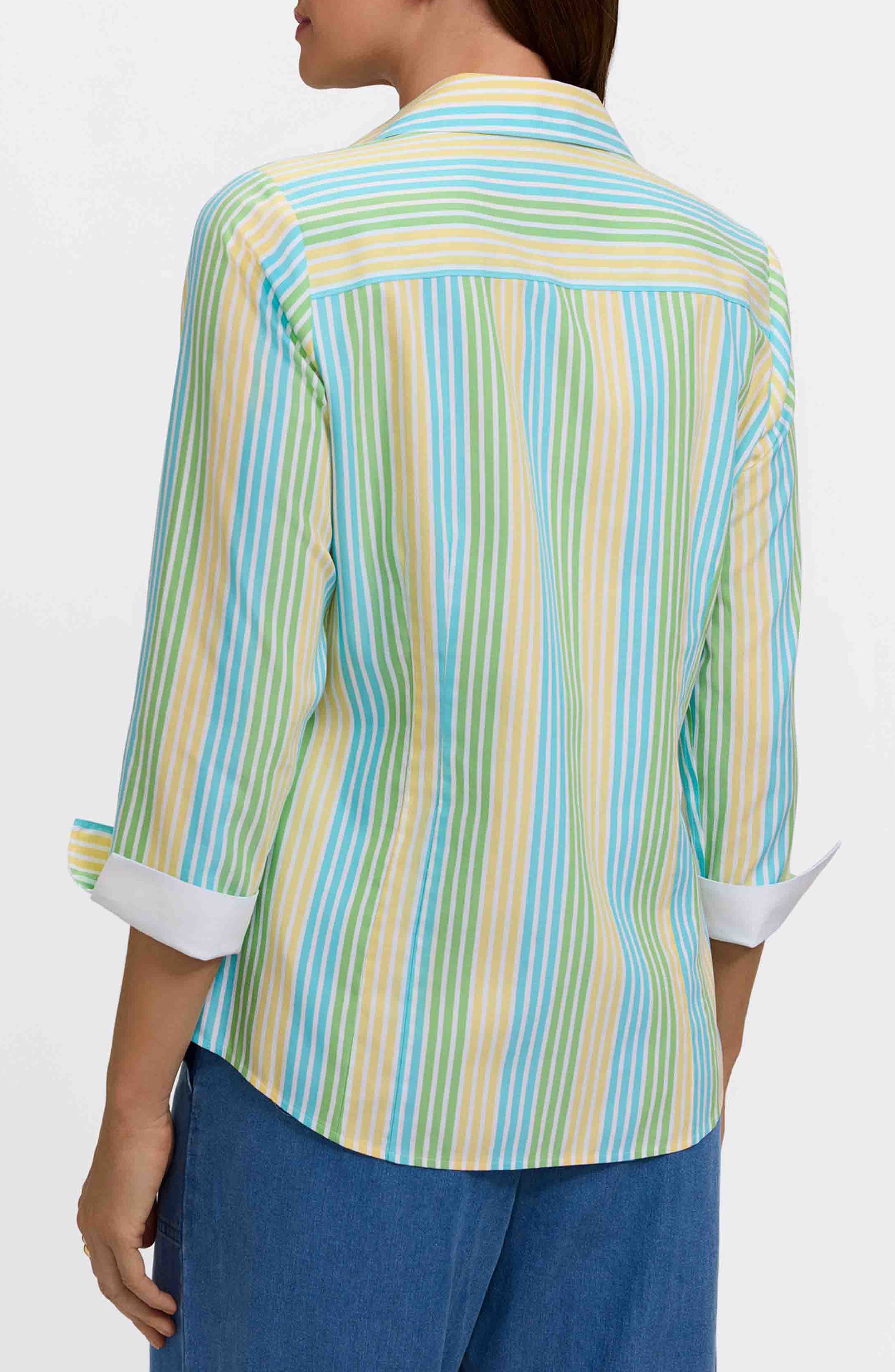 Taylor Stripe Cotton Button-Up Shirt - image 2