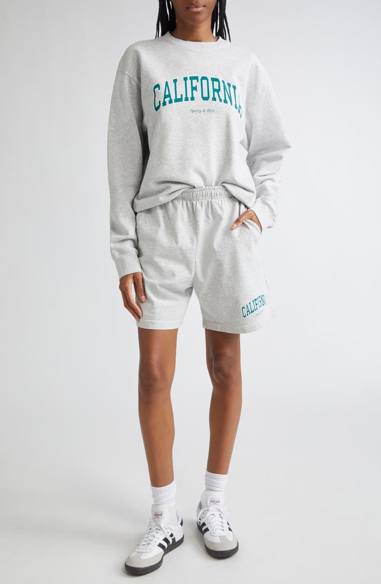 Sporty & Rich California Gym Shorts, Alternate, color,