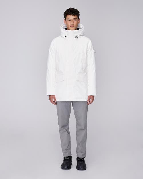 Quartz Co. Grant | Hooded Down Winter Jacket In Ivory