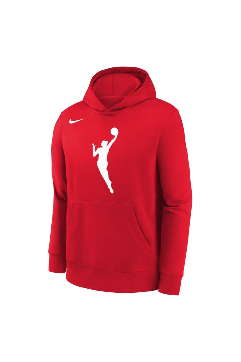 Youth Nike Red WNBA Logo Essential Team Pullover Hoodie, Alternate, color, Red