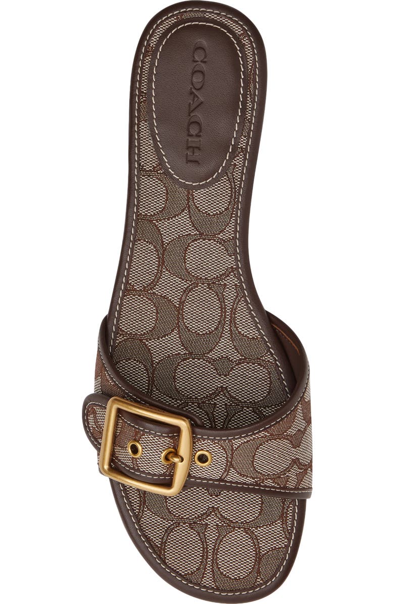 COACH Margot Slide Sandal, Alternate, color, Oak/ Maple