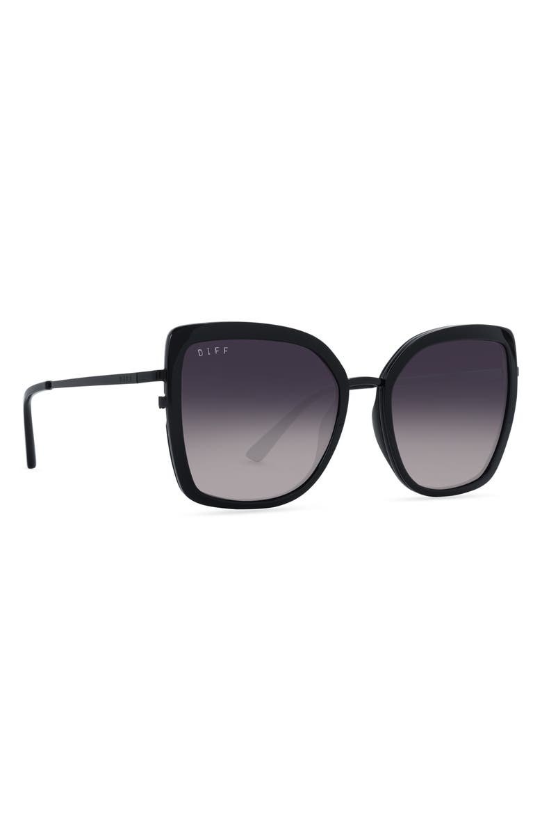 DIFF Clarisse 57mm Cat Eye Sunglasses, Alternate, color,