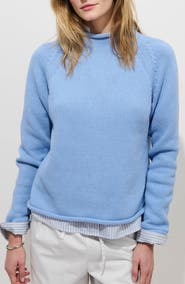 Alex Mill Eastport Roll Trim Long Sleeve Sweater