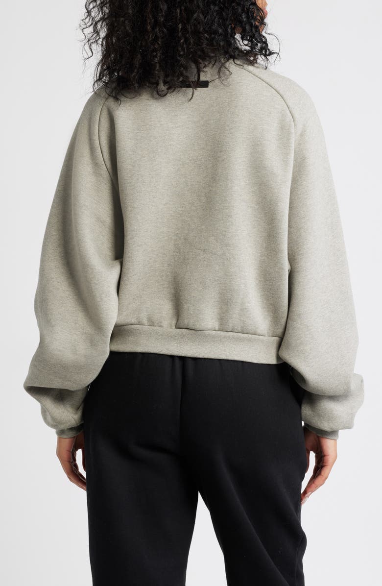 Fear of God Essentials Crop Fleece Graphic Sweatshirt, Alternate, color, 