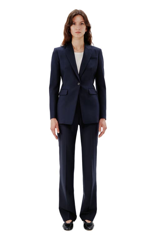 Another Tomorrow Single Button Jacket in Navy at Nordstrom, Size 40