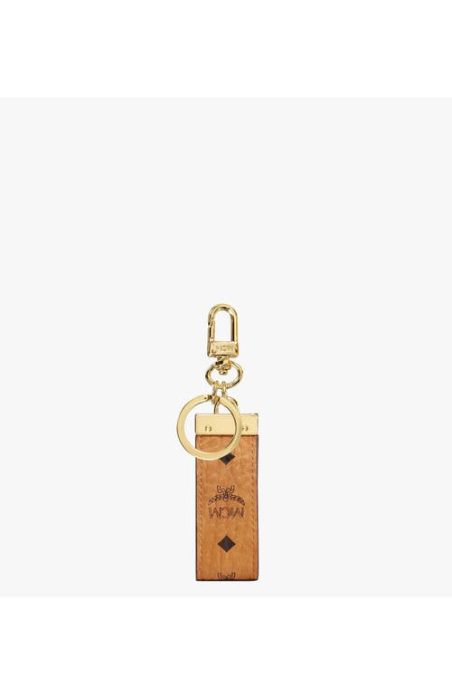 Mcm Key Ring In Cognac