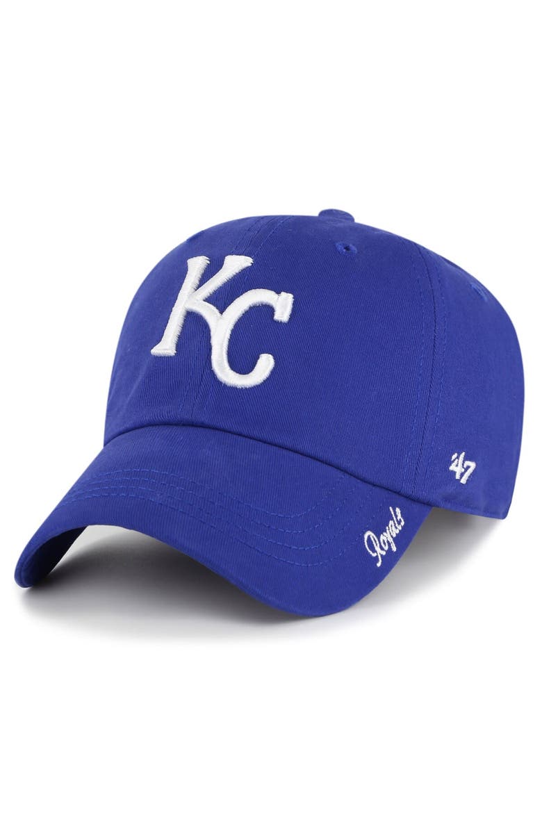'47 Women's '47 Royal Kansas City Royals Team Miata Clean Up Adjustable Hat, Main, color,