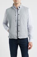 johnnie-O Bauer Quilted Water Resistant Snap-Up Vest