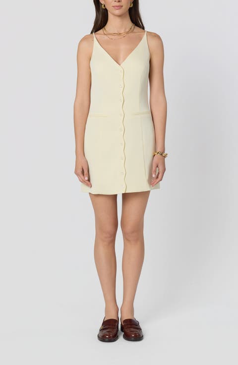 Calissa Scallop Sheath Minidress