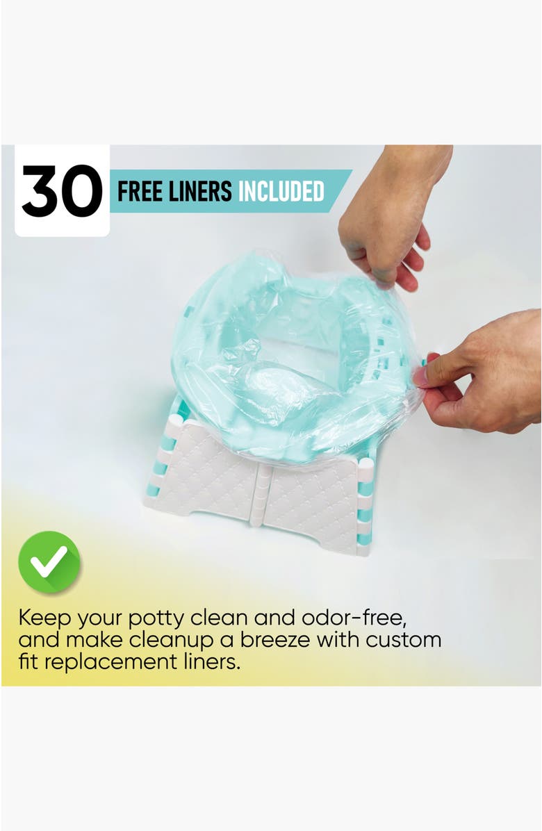 Jool Baby Portable Potty Chair with Travel Bag, Alternate, color, Aqua