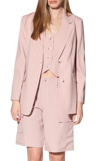 Walter Baker Kendrick Blazer in Cagney Stripe Blush at Nordstrom Rack, Size X-Large