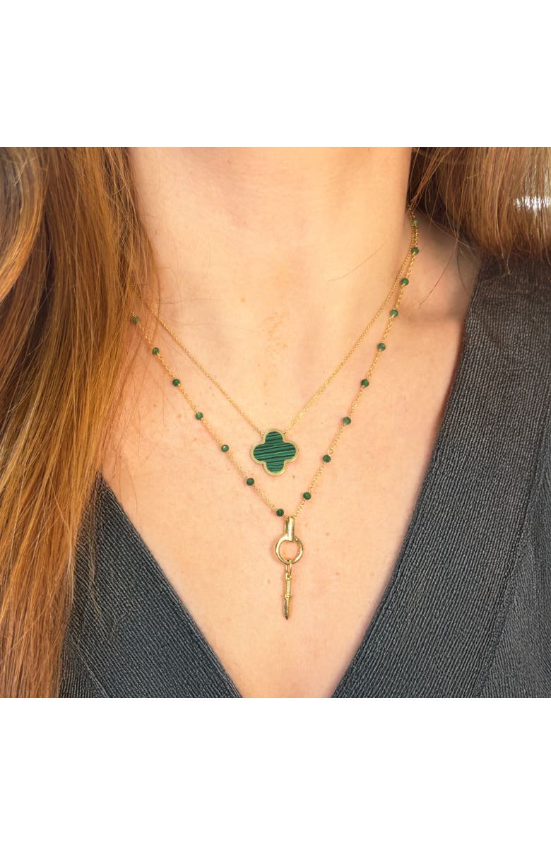 The Lovery Fine Jewelry Round Gold Charm Holder With Bale, Alternate, color, Yellow Gold