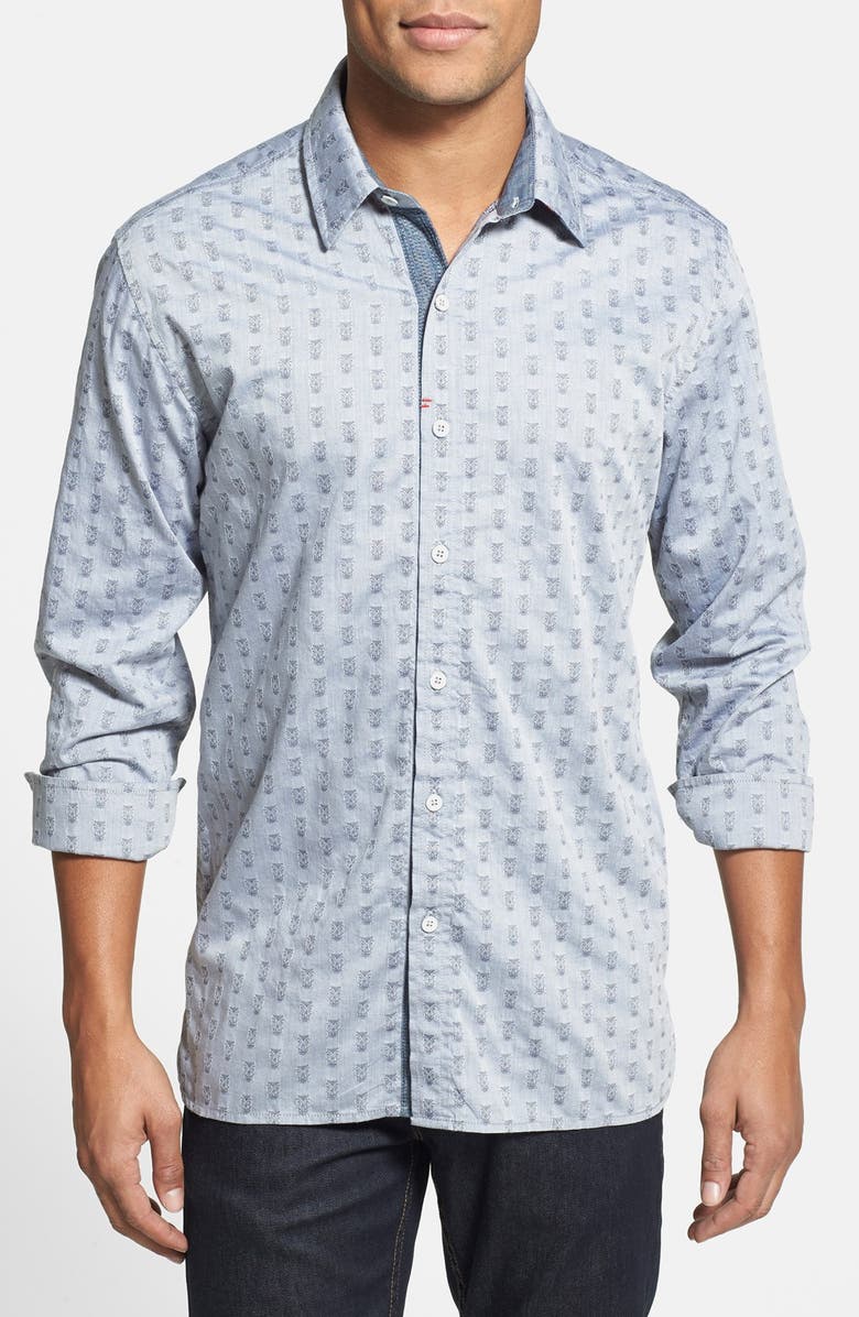 Robert Graham 'Tijuana' Tailored Fit Jacquard Sport Shirt, Main, color, 