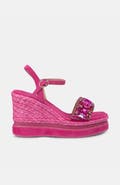 Alma en Pena Platform Wedge With Rhinestones