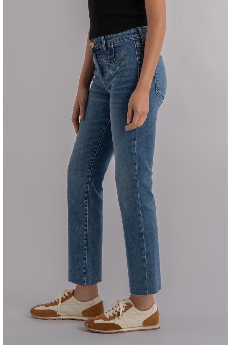 Kelsey Raw Hem High Waist Kick Flare Jeans, Alternate, color, EXCITEMENT