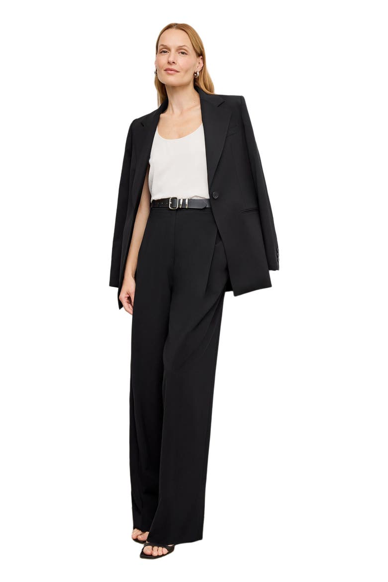 Rossi Executive Blazer - Washable Wool Twill, Alternate, color, Black