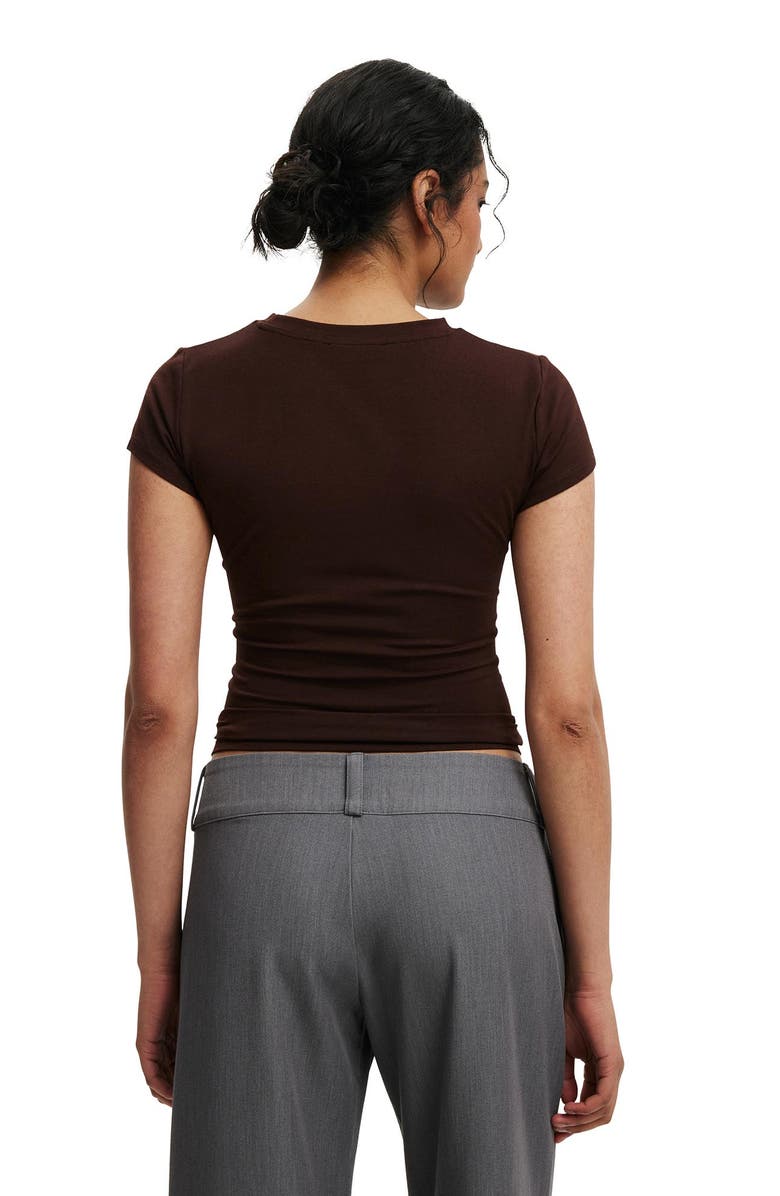 Cotton On All Day Crew Tee, Alternate, color, Dark Oak