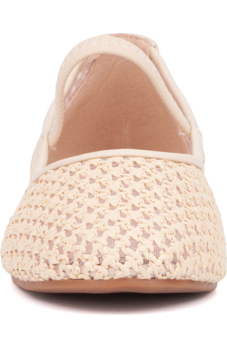 NEW YORK AND COMPANY Lara Woven Ballet Flat, Alternate, color, Natural
