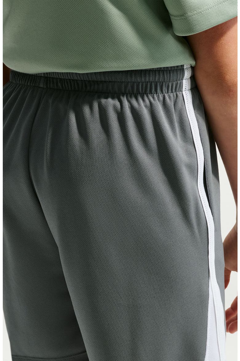 Kids' Dri-FIT Multi Mesh Athletic Shorts, Alternate, color, SMOKE GREY/ WHITE/ GAME ROYAL