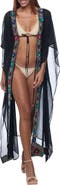 RANEES Embellished Longline Cover-Up Duster