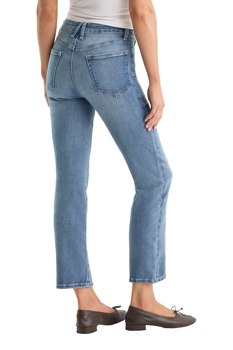Soft-Tech Good Legs Seamed Ankle Straight Leg Jeans, Alternate, color, INDIGO1238