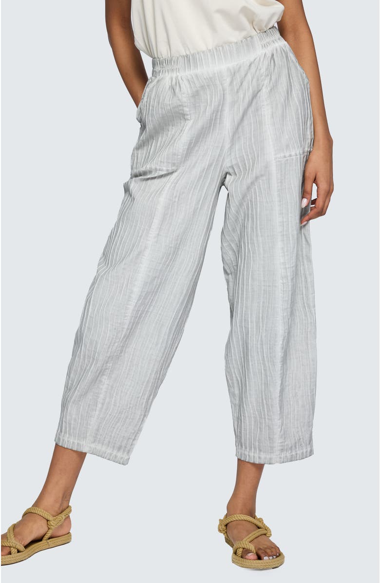 LUUKAA Anouk Garment-Dyed O-Shape Pants, Main, color, Ash Grey
