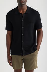 Nordstrom Short Sleeve Linen & Cotton Cardigan