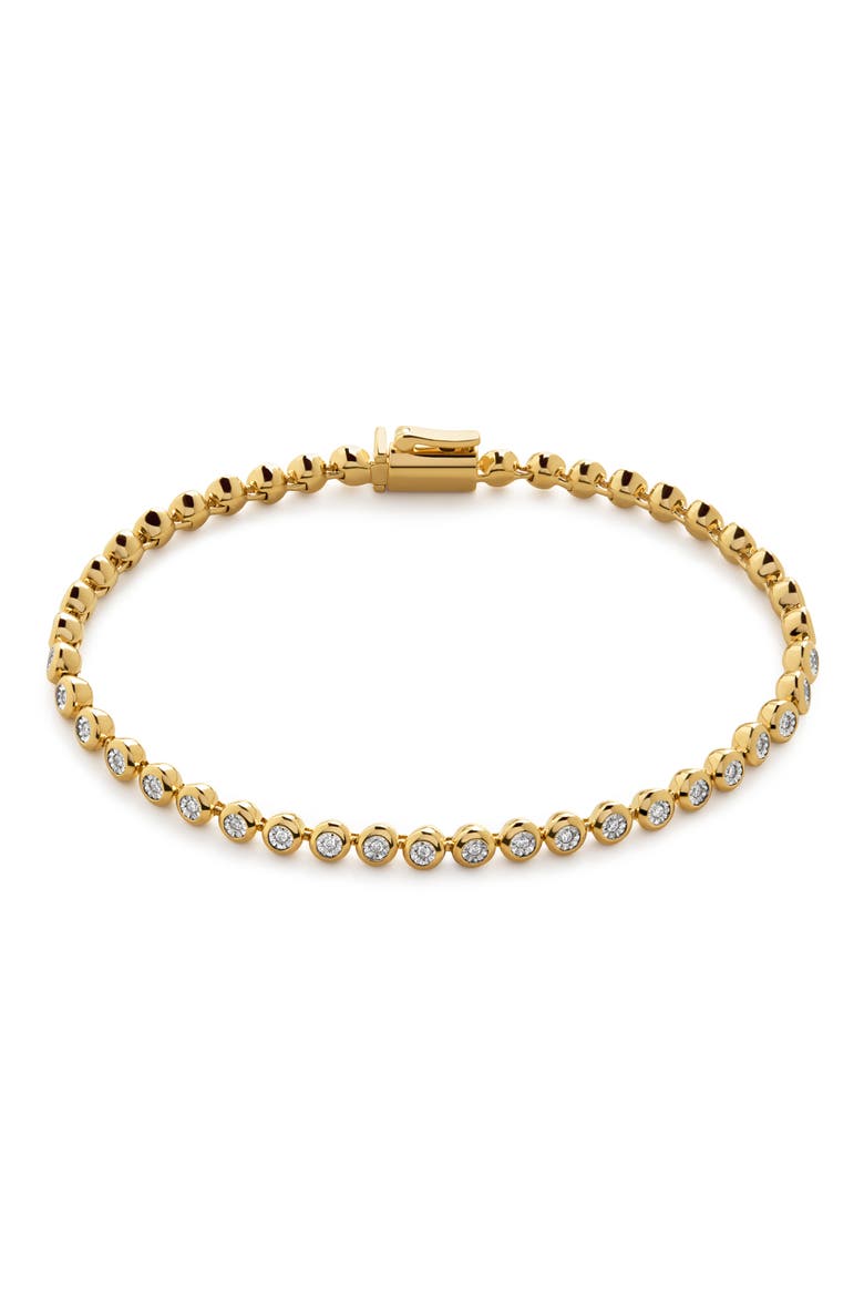 Lab-Grown Diamond Tennis Bracelet, Main, color, 18K GOLD VERMEIL
