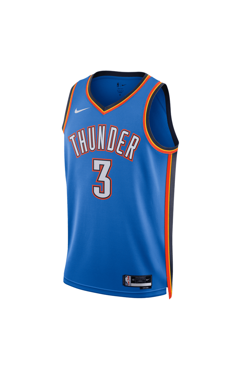 Nike Unisex Nike Jared McCain Blue Oklahoma City Thunder Swingman Jersey - Icon Edition, Alternate, color, Blue