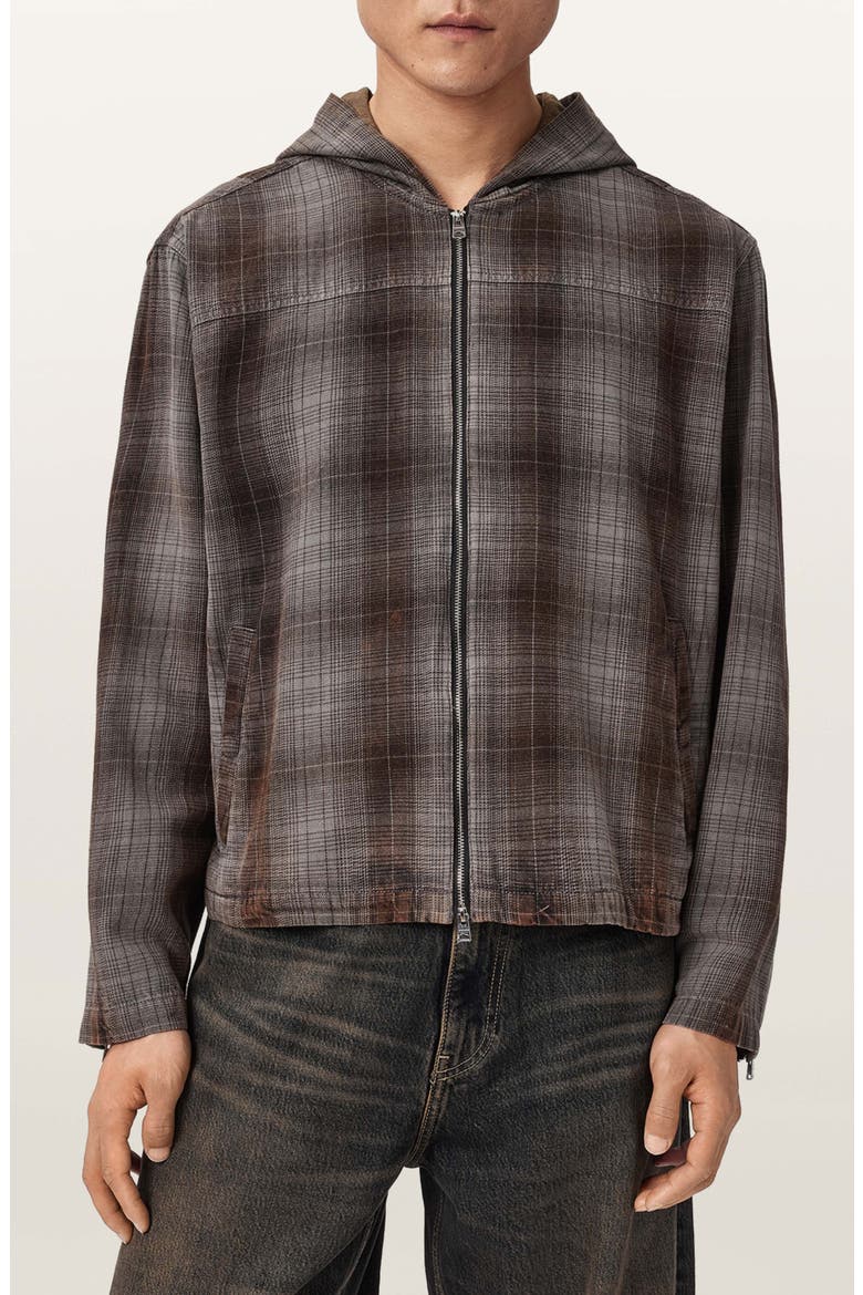 Santo Hooded Shirt Jacket, Main, color, SHALE GREY