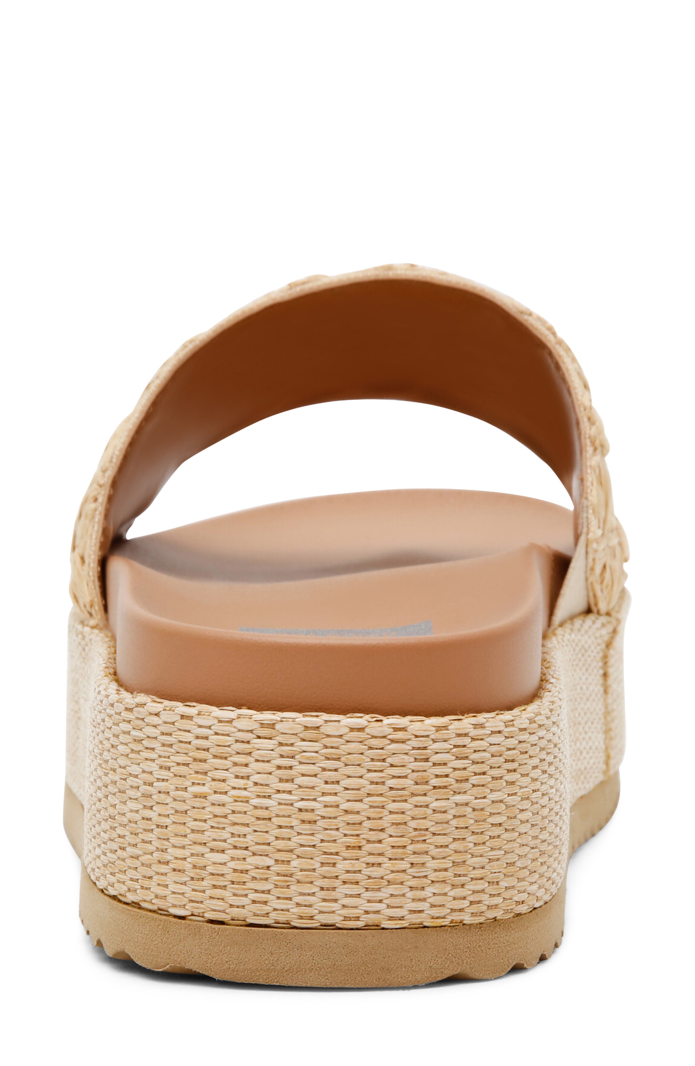 DV by Dolce Vita Scottie Platform Slide Sandal, Alternate, color, Raffia