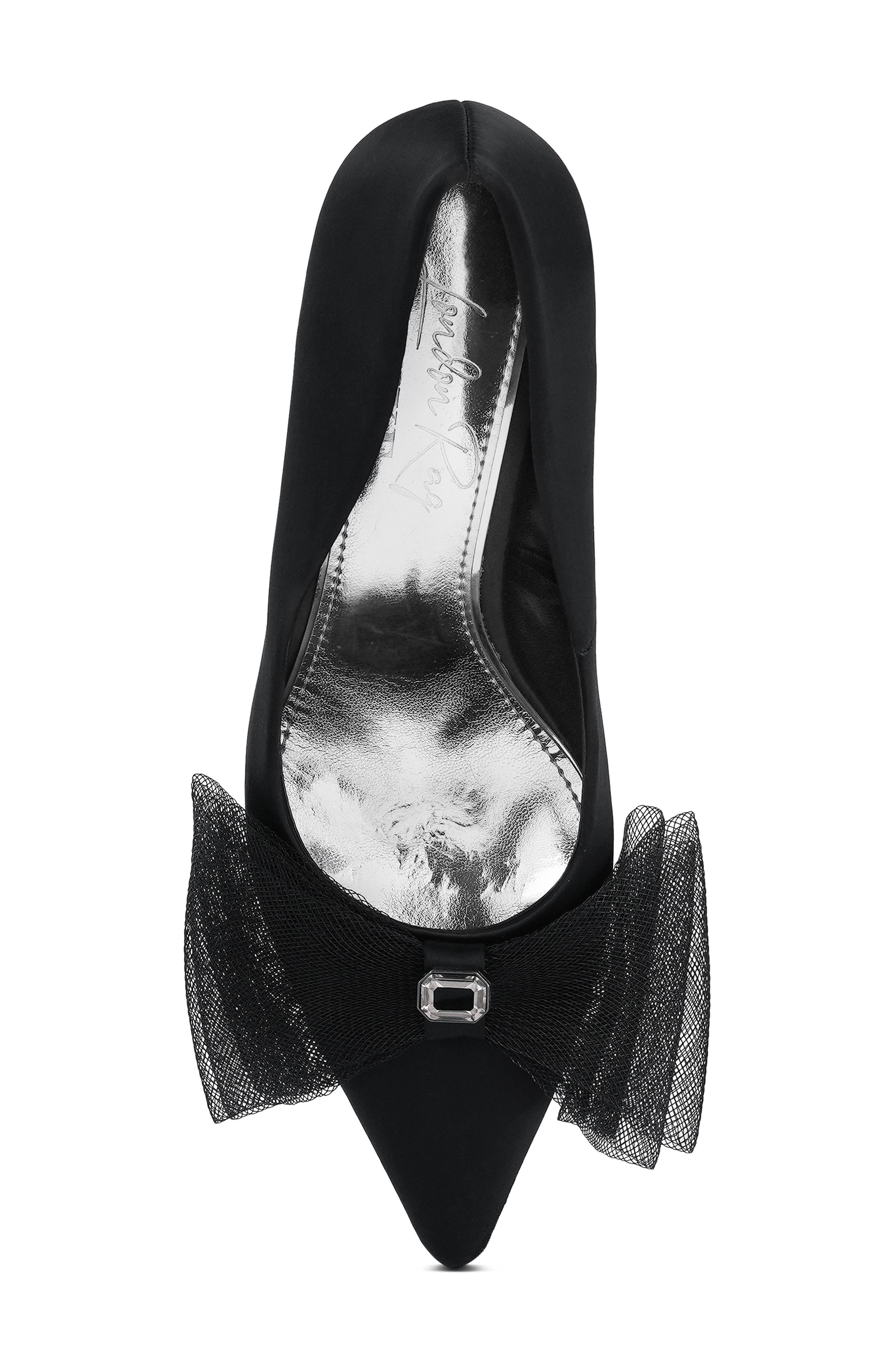 LONDON RAG Odette Crystal Embellished Bow Stiletto Pump, Alternate, color, 