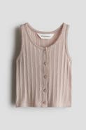 H&M Pointelle Jersey Vest Top