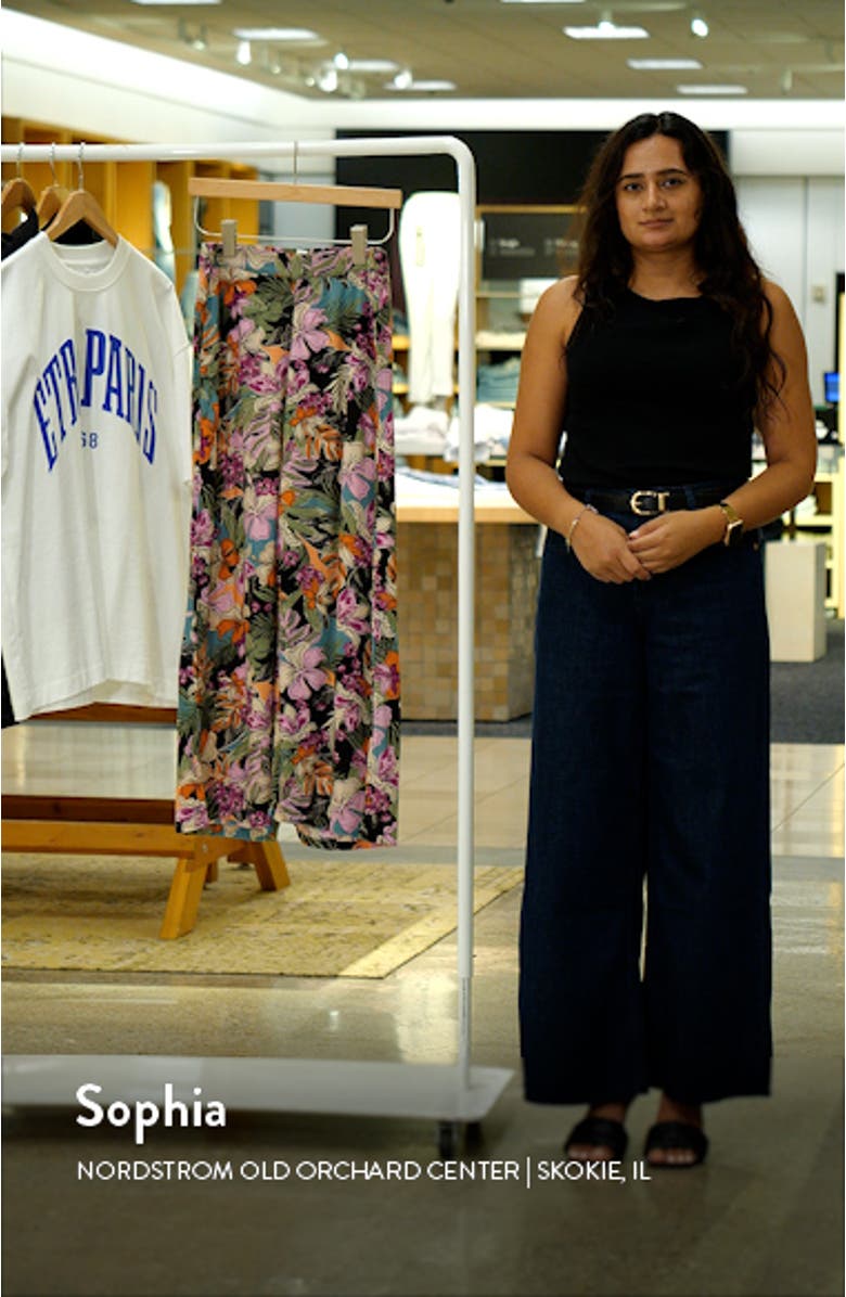 Midnight Avenue Floral Wide Leg Pants, sales video thumbnail