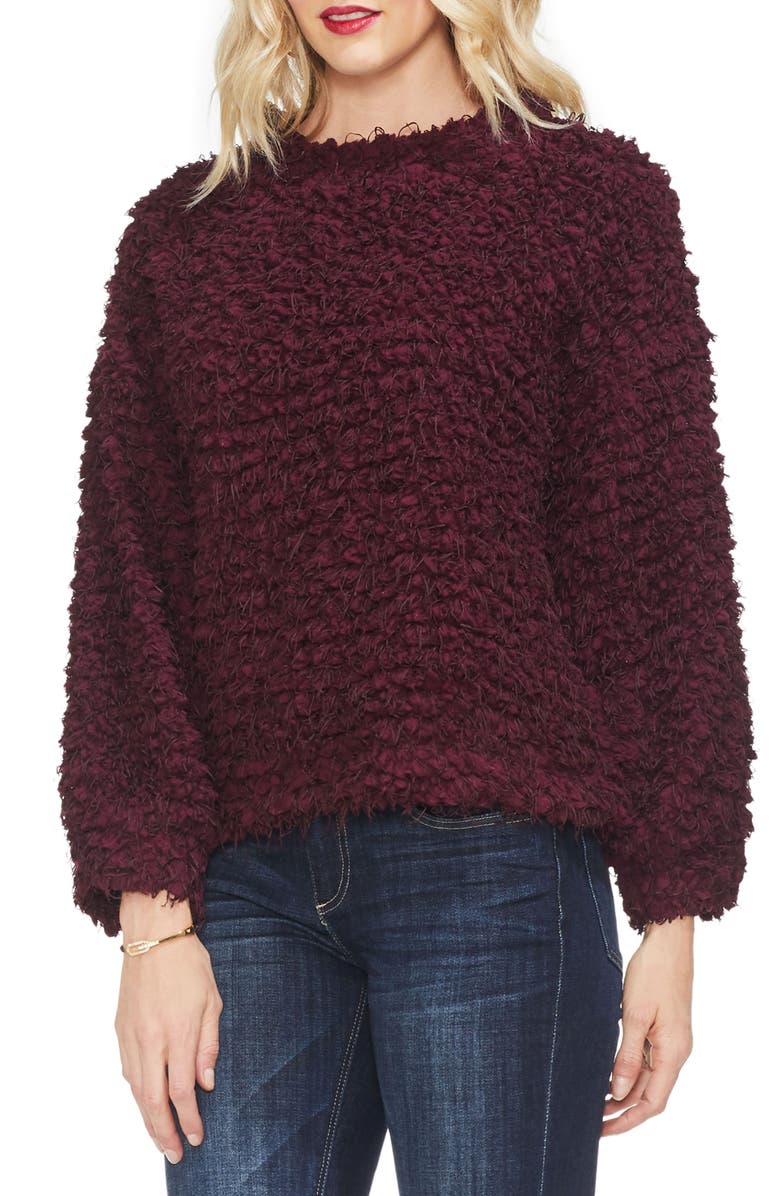 Vince Camuto Bubble Sleeve Popcorn Knit Top, Main, color, 