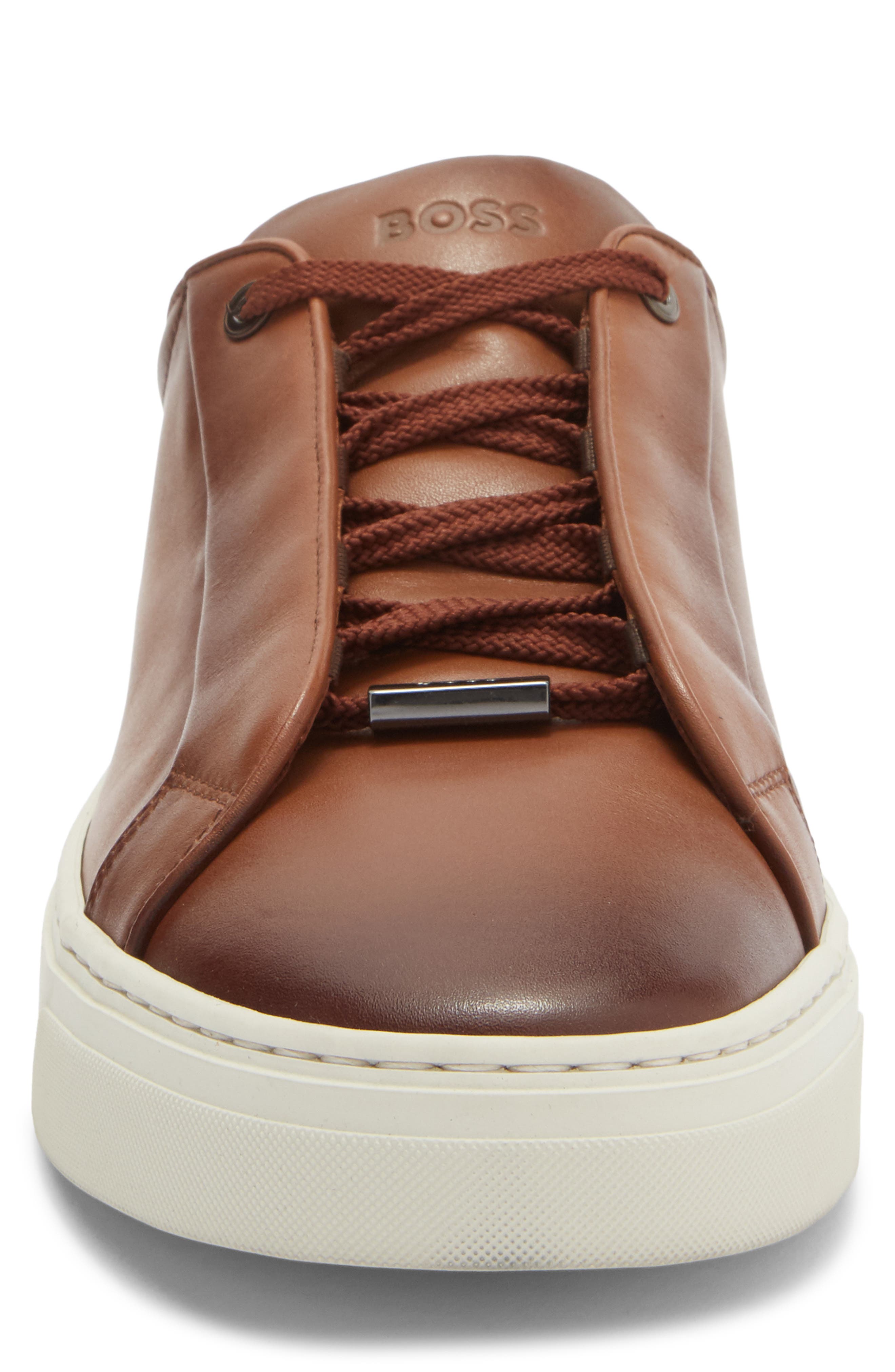 BOSS Gary Tenn Sneaker, Alternate, color, Medium Brown