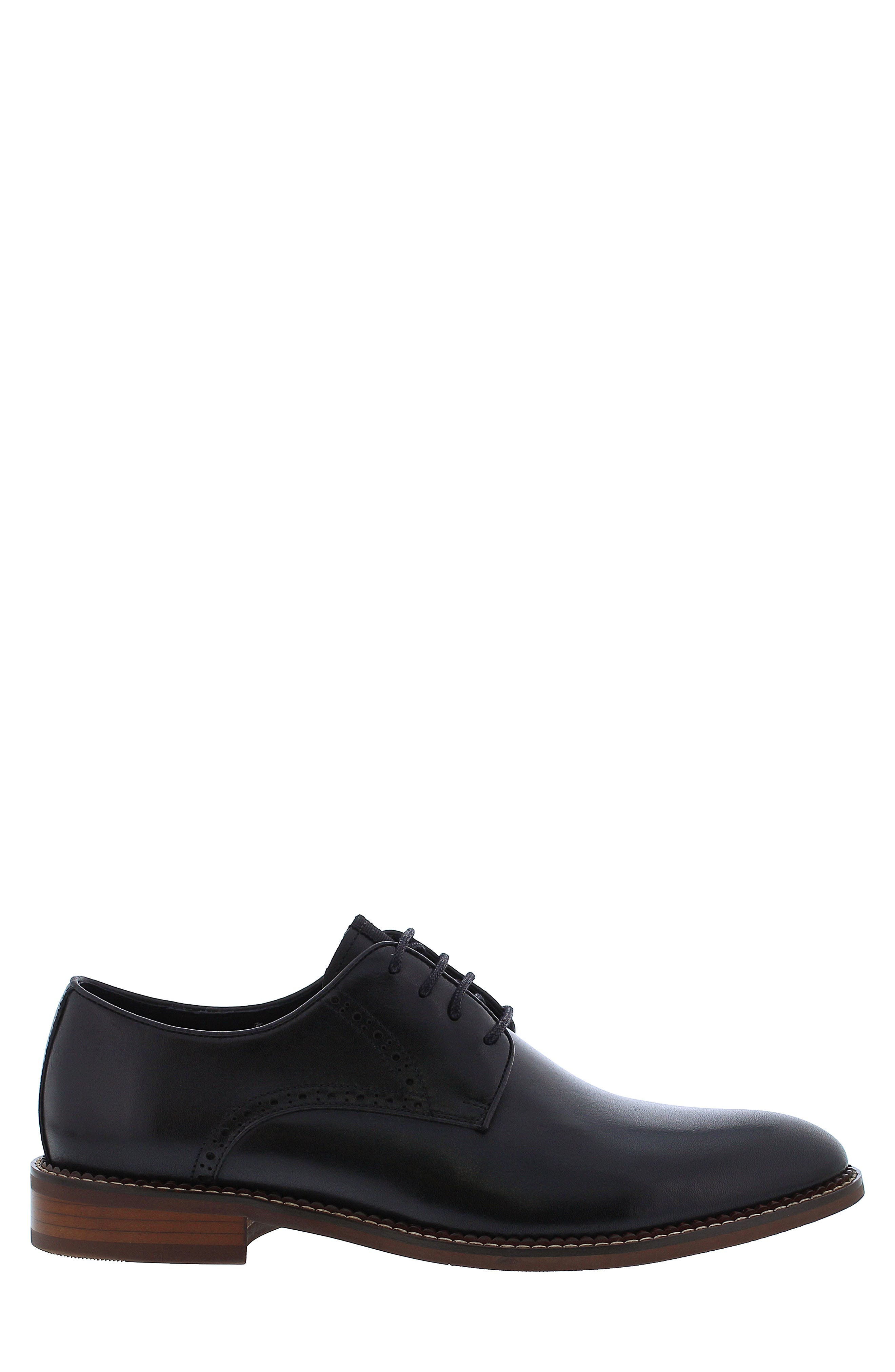 Zanzara Phillipa Plain Toe Leather Derby, Alternate, color, 
