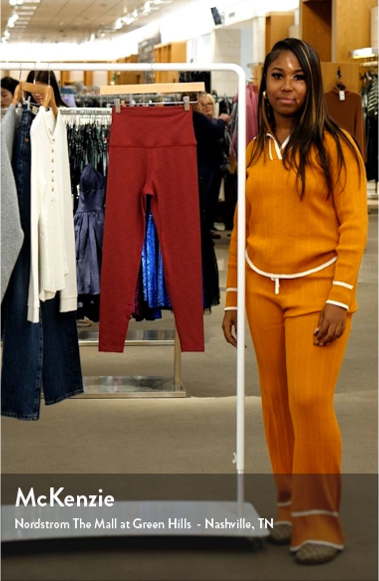 Heather High Waist Rib Leggings, sales video thumbnail