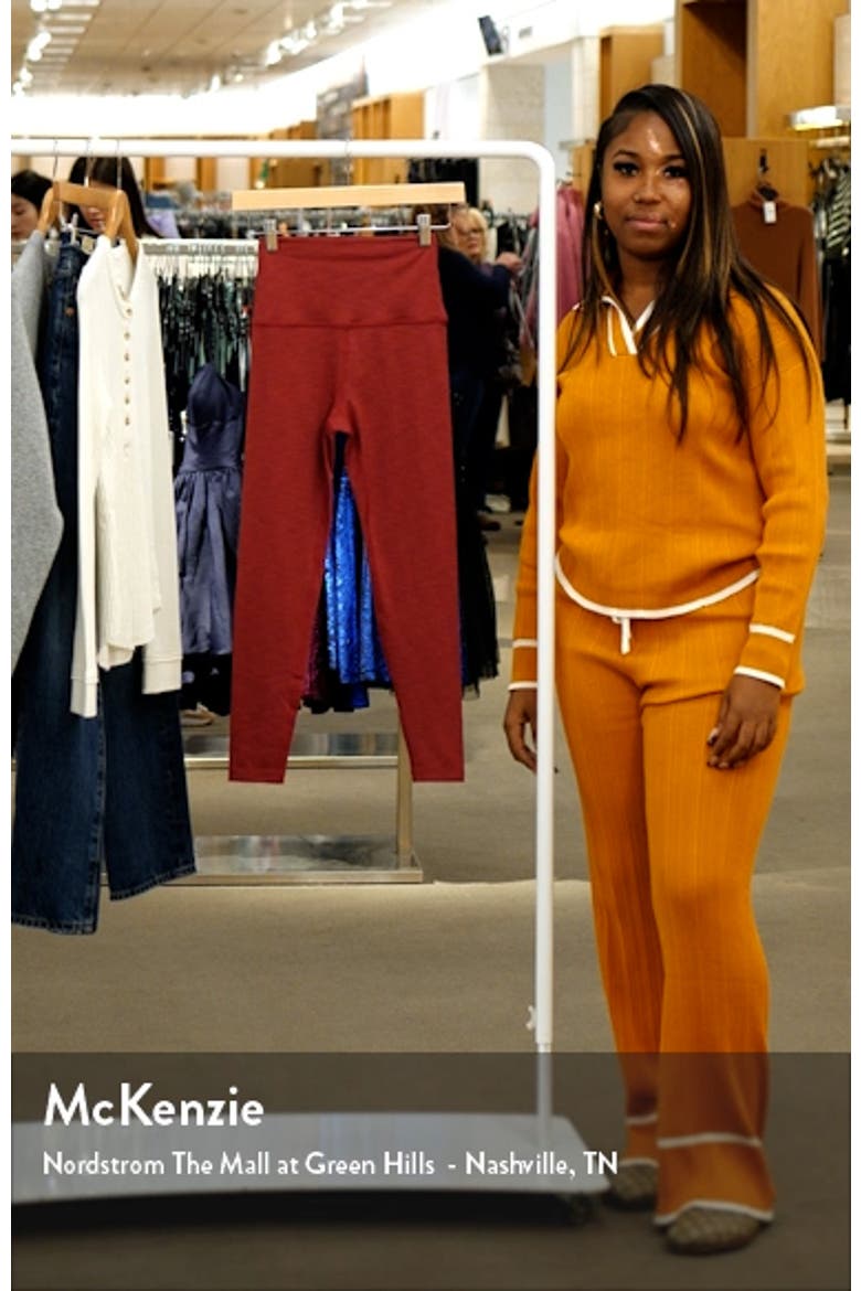 Heather High Waist Rib Leggings video