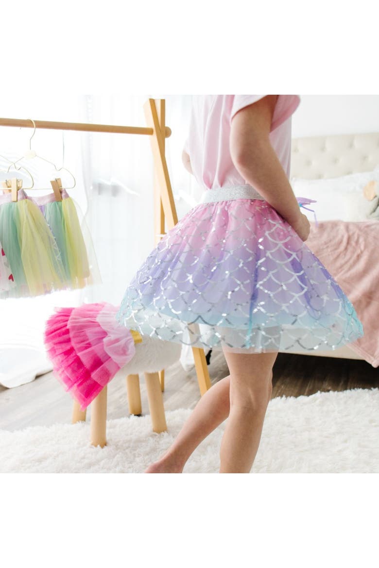Sparkling Mermaid Tutu, Alternate, color, Multicolor
