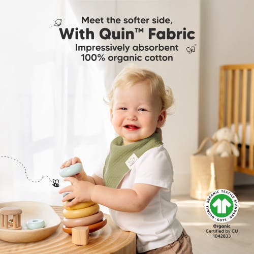 Keababies 8-pack Quin Bandana Bibs In Hunter