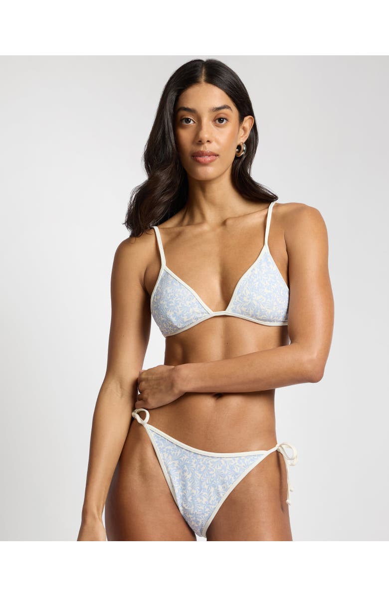 Onia Aimee Adjustable Bikini Top, Alternate, color, Sky/Egret