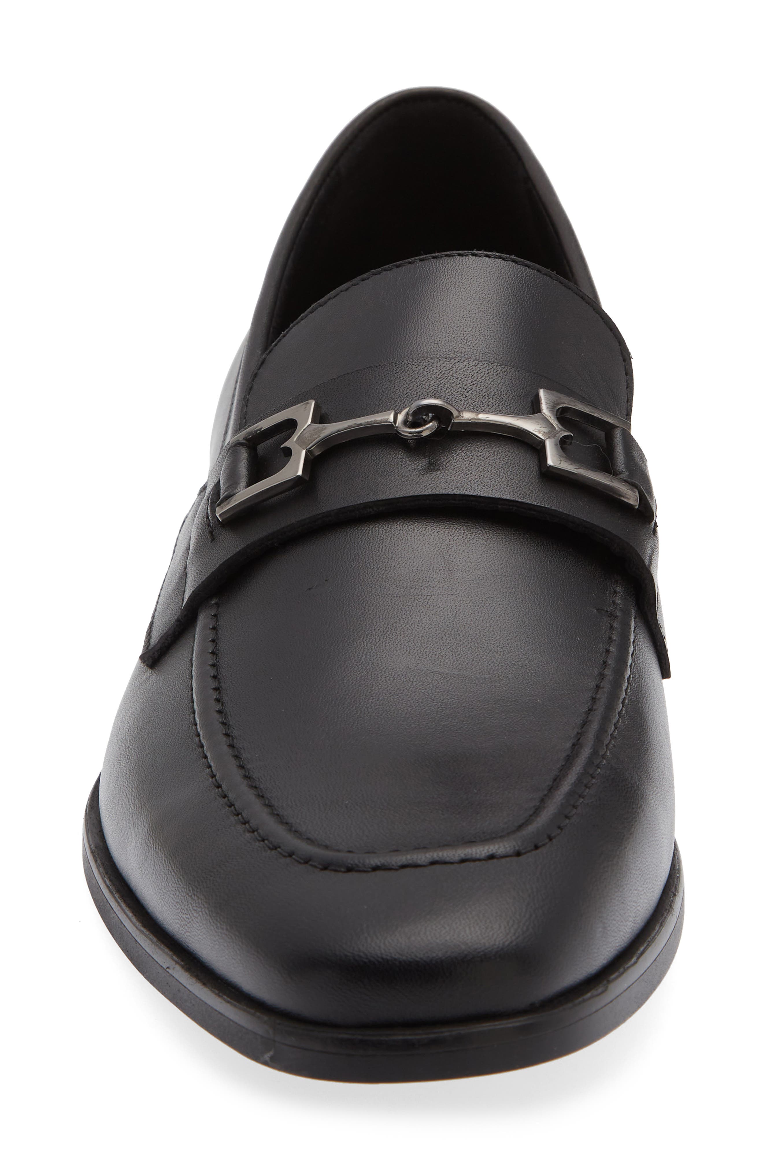 Bruno Magli Pacoal Bit Loafer, Alternate, color, Black Leather